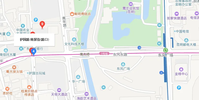 东风广场地铁站到昆明怎么走(东风广场地铁站出口)
