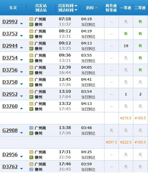 广州南站有高铁直达广西柳州吗从柳州坐高铁到广州（柳州至广州高铁）