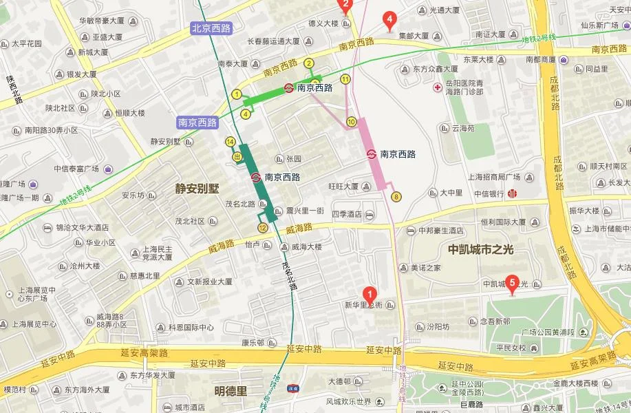 上海地铁人民广场站各个出口对应的路是什么（上海地铁几号线在路面）4