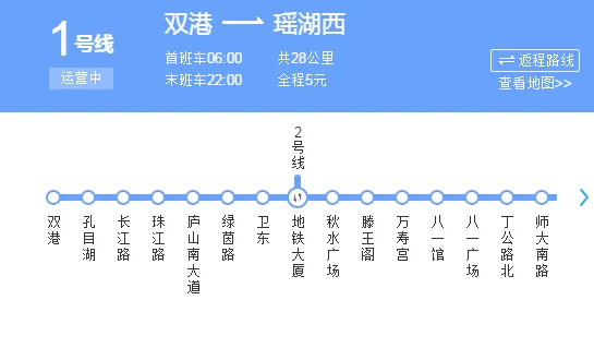 南昌地铁1号线从头至尾要多少时间（南昌地铁一号线开通时间）