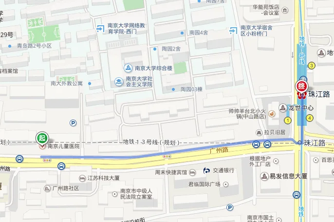 南京南站到南京儿童医院坐地铁要多久（南京市儿童医院地铁几号线）