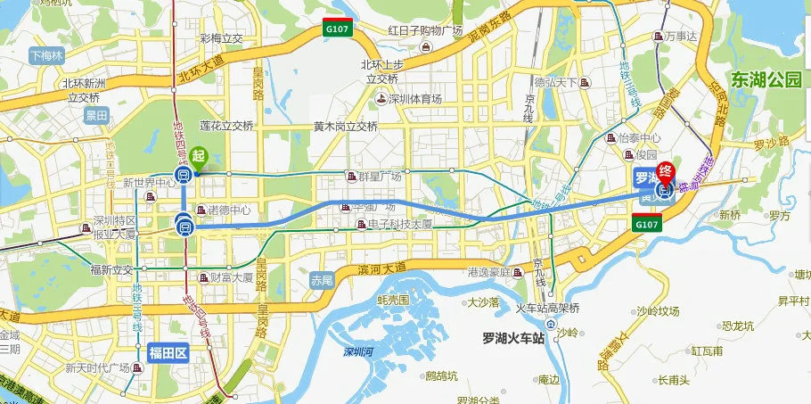 从深圳黄贝岭站坐地铁到达深圳北站需要多久 在线等（福田口岸到黄贝岭坐地铁多少时间）