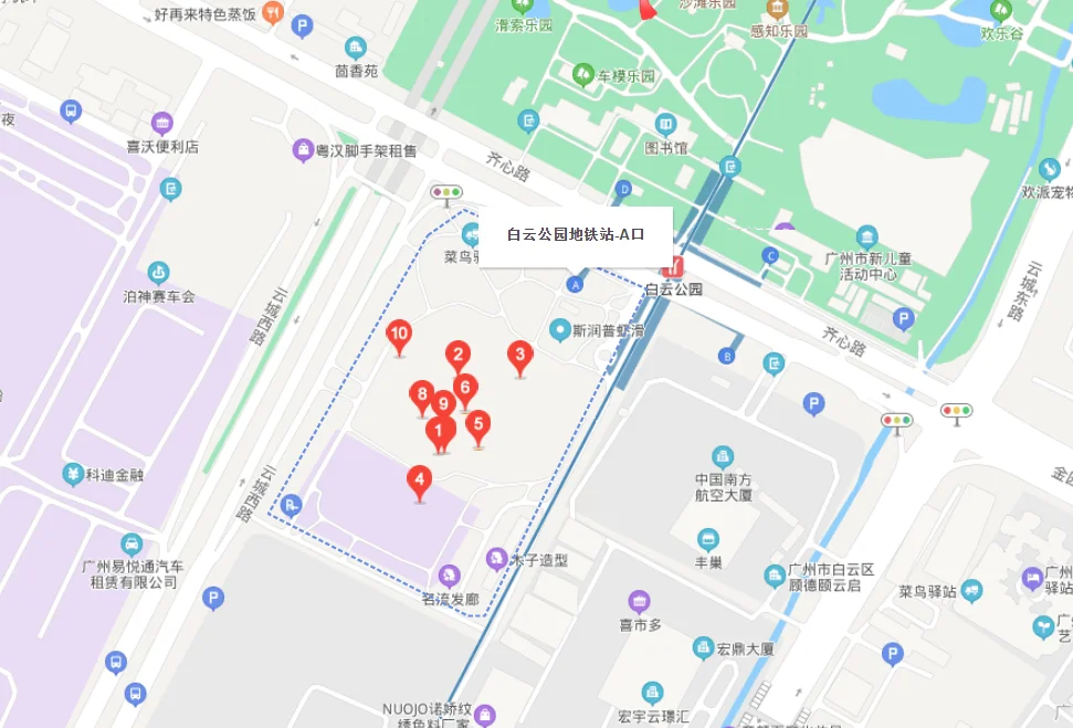 广州白云区有那些地铁站（广州白云有几个地铁出口）