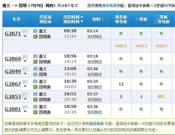 现在从遵义到昆明南的高铁都必须要在曲靖换乘了吗（昆明到遵义高铁）2