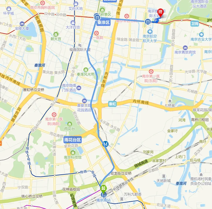 从南京新街口乘地铁到南京博物院（金牛湖地铁站到南京博物院）