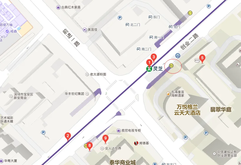 灵芝地铁站位于深圳哪个区（灵芝地铁站b出口）