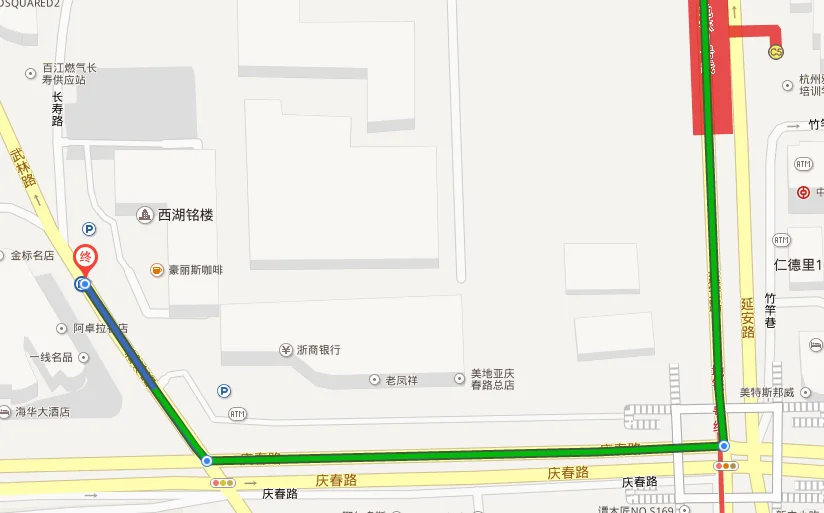 杭州地铁二号线详细线路（杭州地铁六公园北）