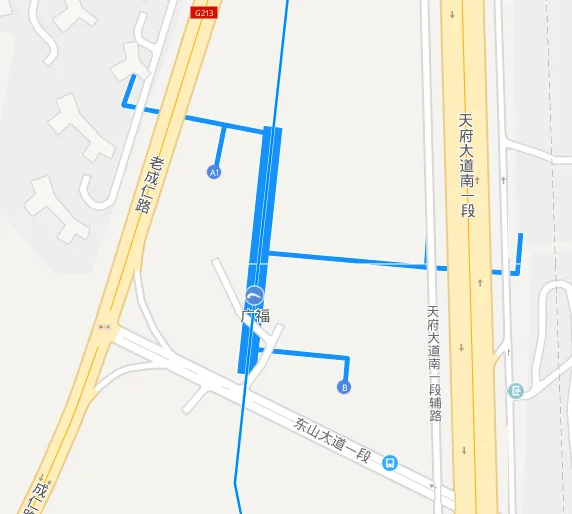 成都地铁1号线到火车南站站从哪个出口去坐城际列车（成都地铁1号线广福站c2出口）6