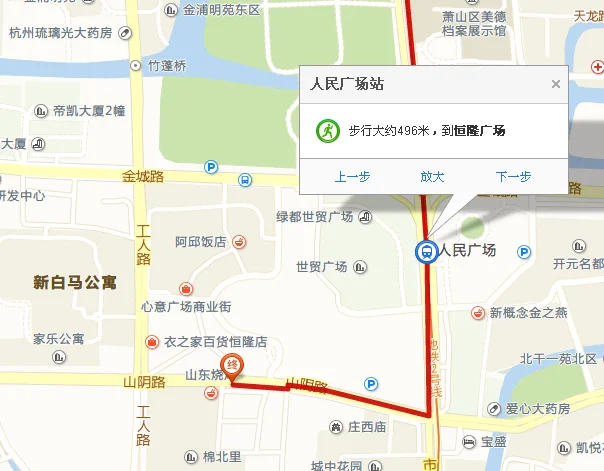 杭州地铁2号线人民广场站有几个出口(杭州恒隆地铁)2