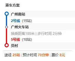 广州南地铁站到员村地铁站怎么走（广州南到员村地铁线路）2