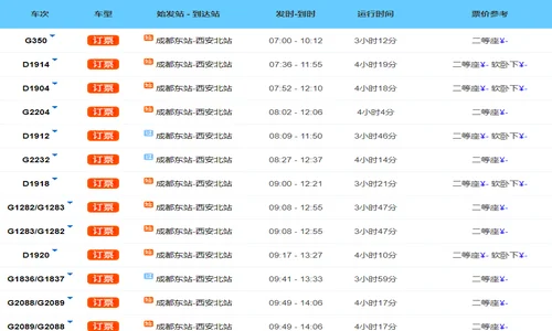 高铁开通后成都到西安只需3个多小时了吗（成都至西安高铁开通）4