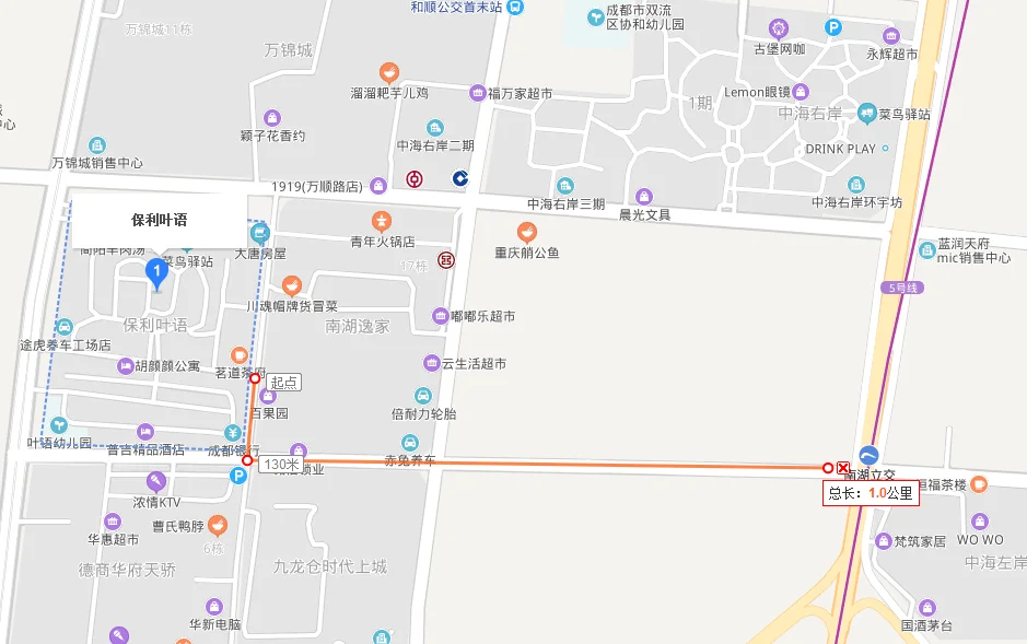 成都地铁5号线的站点设置(南湖立交地铁出口设置)1