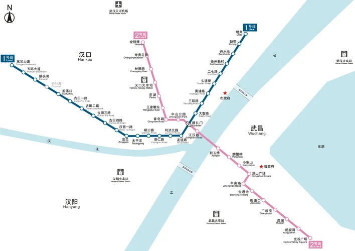 武汉地铁线路图（武汉地铁线路走向）2