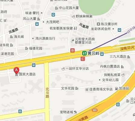 大芬地铁站到黄贝岭地铁站d出口地铁路线图（深圳黄贝岭地铁G1出口）