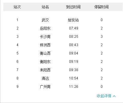 武汉到广州南高铁经过的站点有哪些（武汉到广州南的高铁）1
