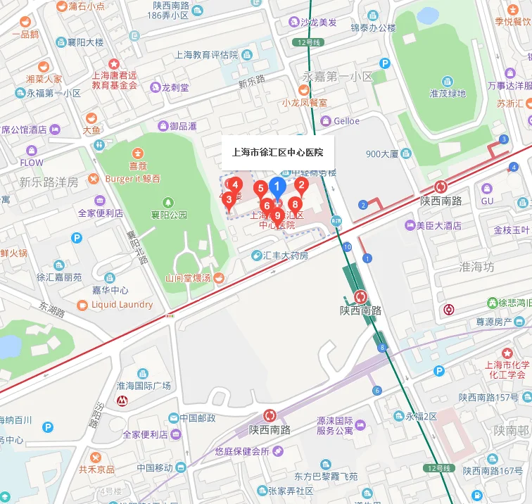 徐家汇中心医院在一号线地铁站的什么站（徐汇区中心医院地铁几号出口）