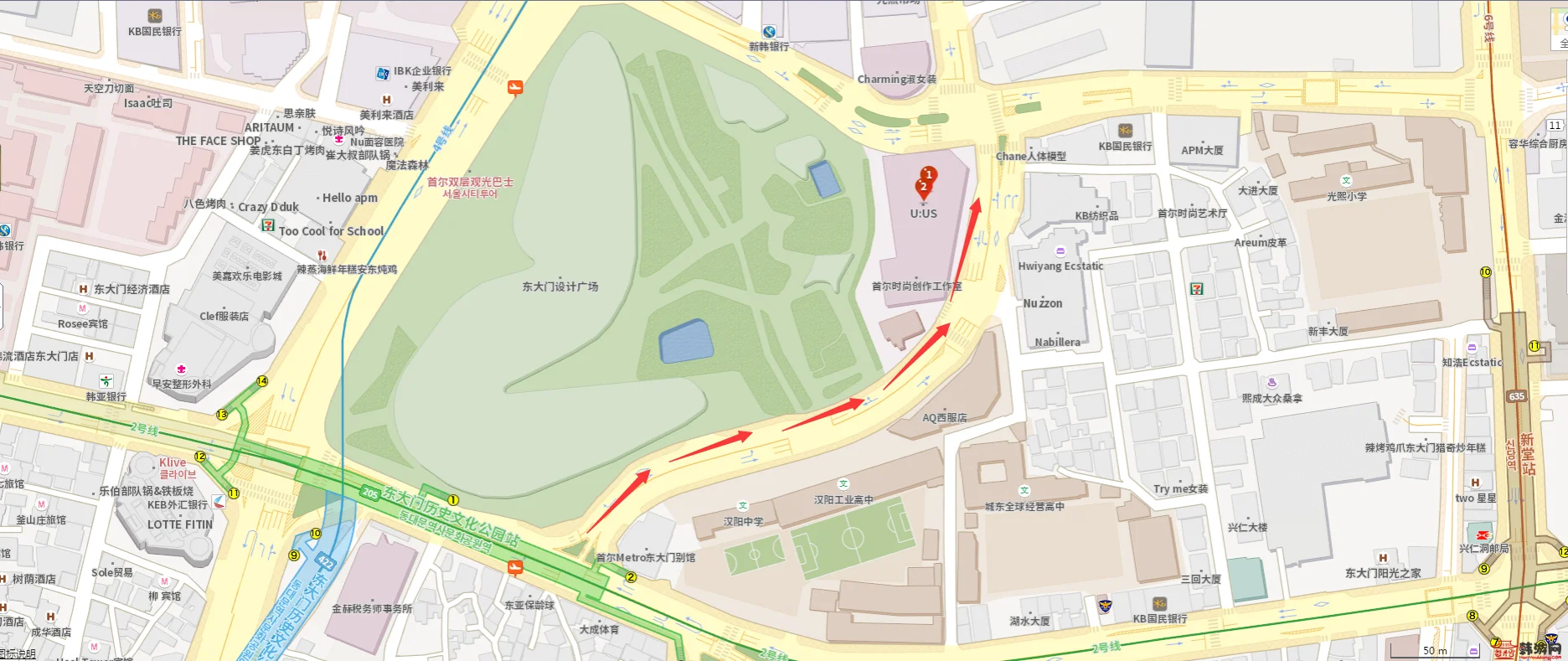 在韩国去UUS地铁坐到哪一站(广州的uus最近地铁)2