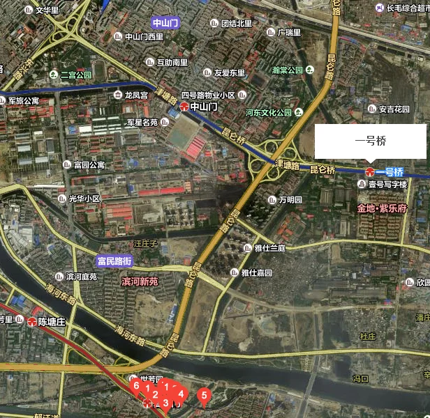 天津地铁一号线路图（天津复兴门地铁站地图）