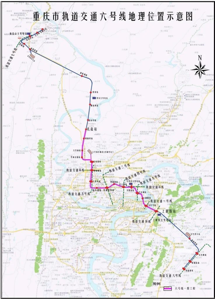 重庆轻轨三号线都经过那些站点（龙台到轨道交通3号线）