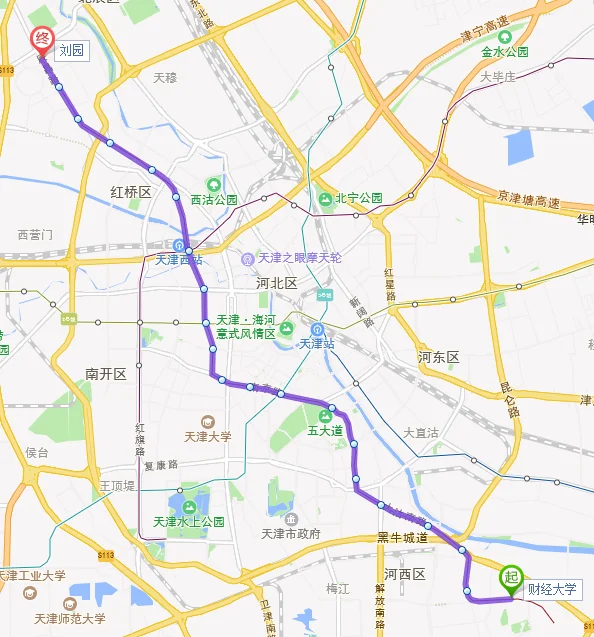 天津地铁1号线各站名怎样（天津309路地铁一号线）2