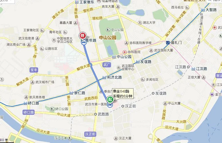 武汉第一医院坐地铁在那里下(青年路地铁站到武汉第一医院)3