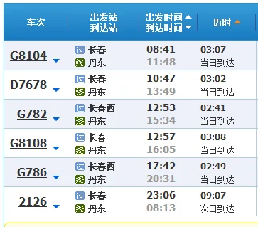 长春高铁站在哪里（长春高铁时刻表）4