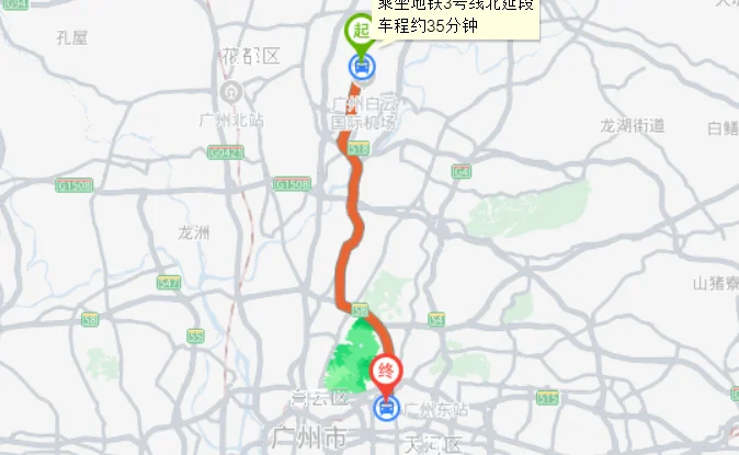 广州白云机场到广州南站有没有直达地铁站怎么走需要多长时间(广州白云机场下飞机到地铁站要多久)1