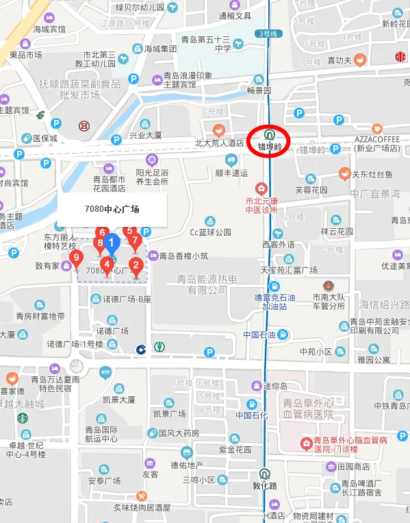 青岛地铁3号线（敦化路地铁站开门）2