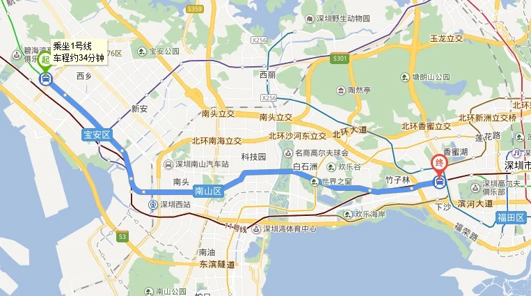 深圳地铁1号线新安站到车公庙多长时间（深圳宝安地铁到车公庙）