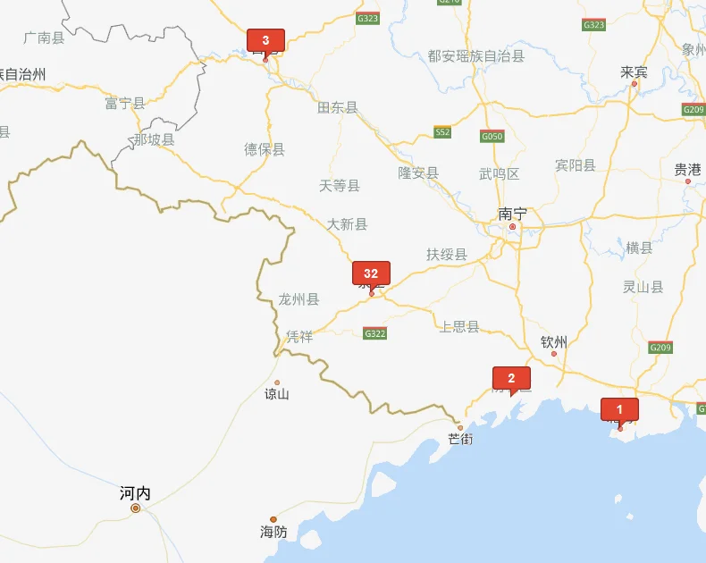 广西哪里最接近越南(越南铁路地图)