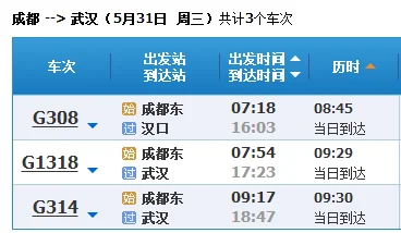 武汉火车站时刻表(武汉高铁时刻表)6