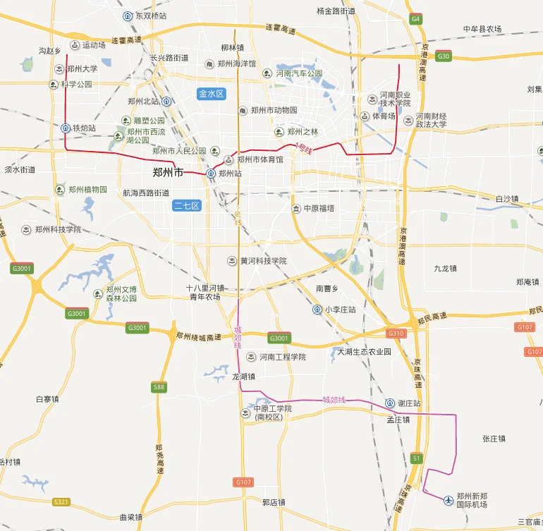 郑州地铁 规划路线图（地图）要清晰版的（郑州8条地铁线路图）