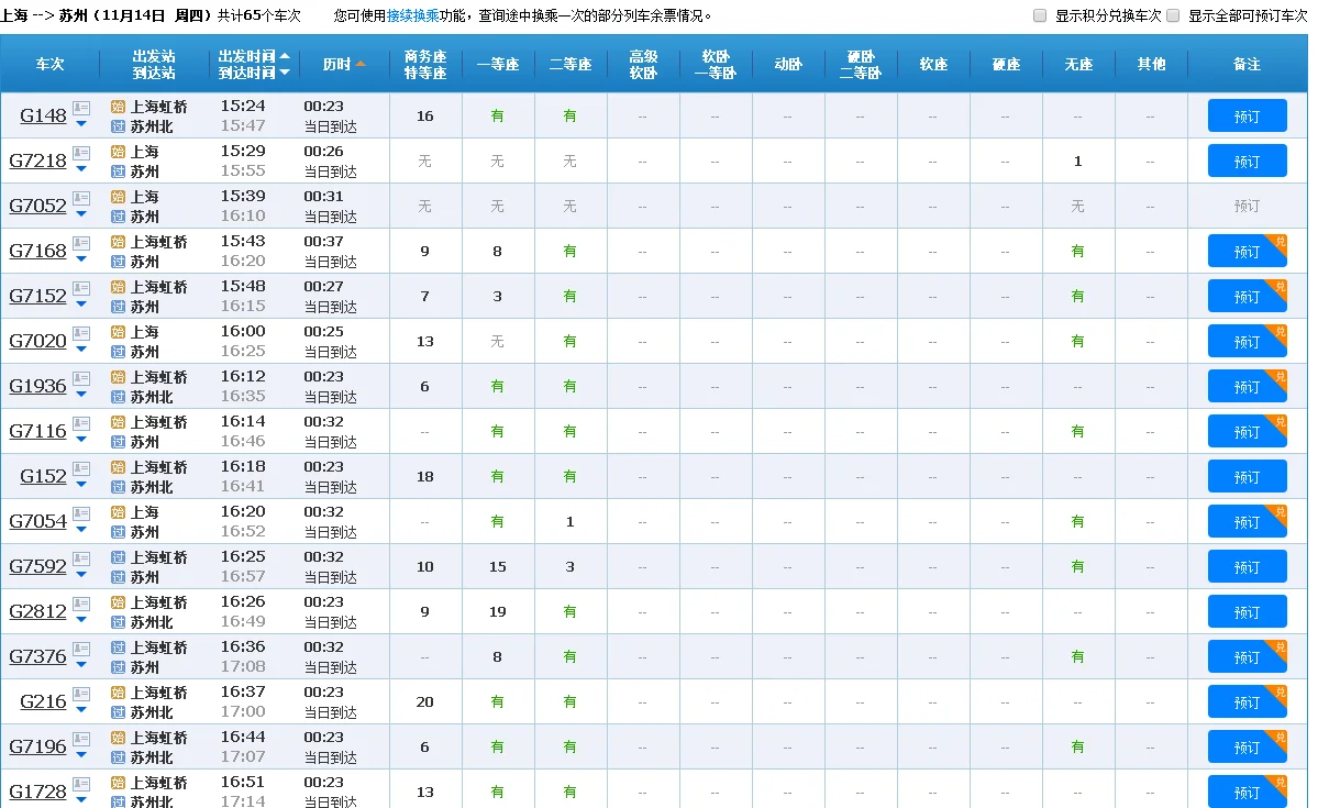 上海去苏州的高铁上哪里坐（上海苏州高铁）