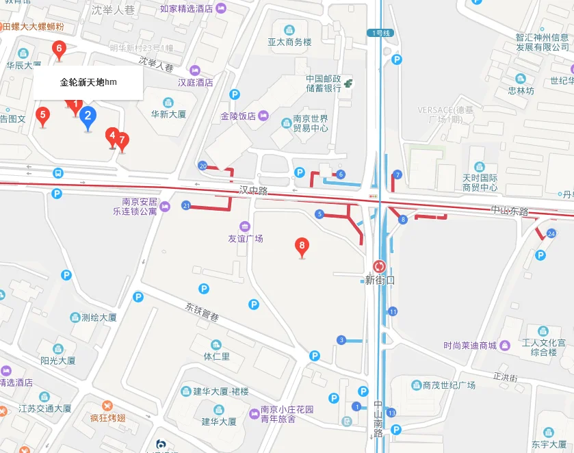 去金轮美食城新街口地铁哪个出口直接到（南京金轮地铁几号口）1