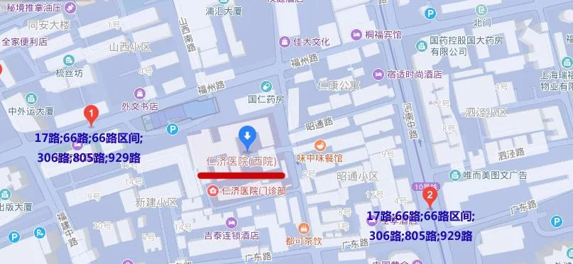 乘地铁去上海浦东仁济医院在哪一站下几号口出出去之后要走多久到（上海地铁6号线仁济医院）