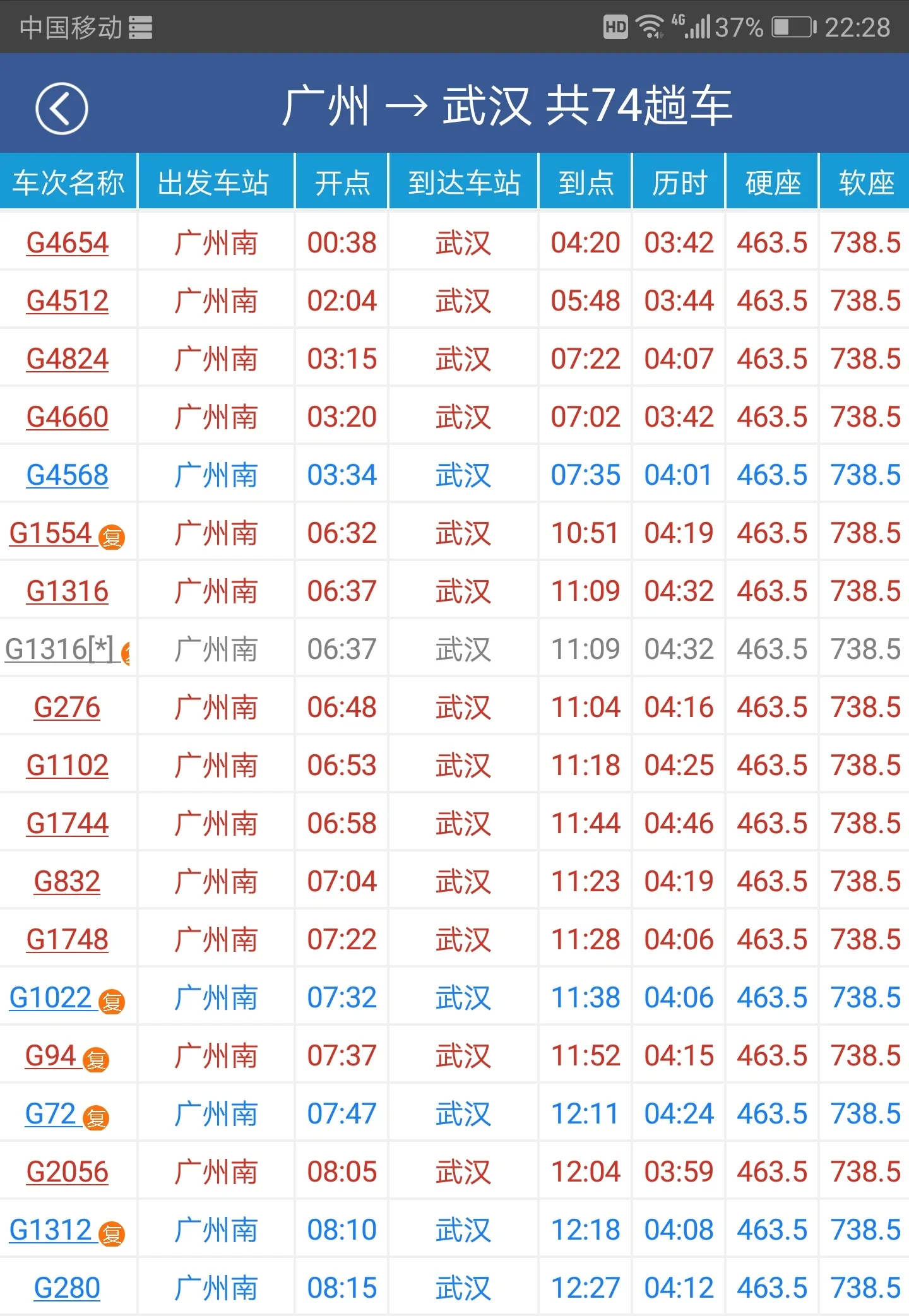 从广州去武汉怎么做高铁(广州到汉口高铁)3