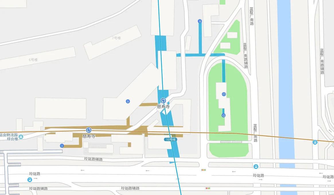 地铁14号线慈寿寺站河边出口是哪个(地铁慈寿寺站出口)1