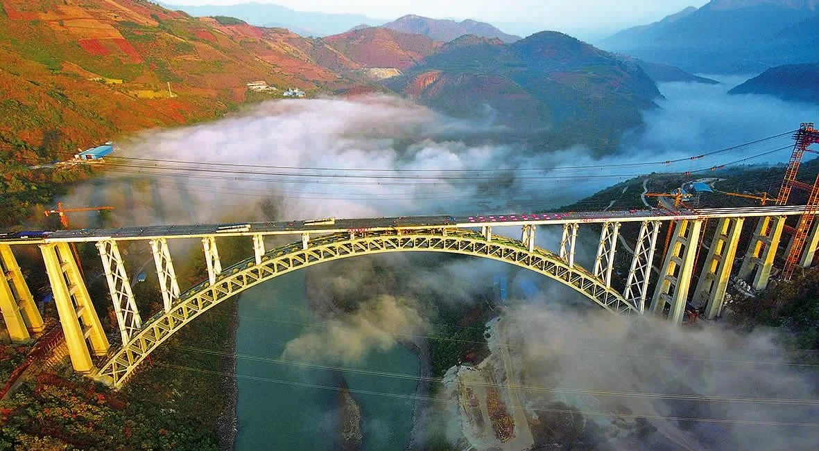 川藏铁路全线横渡雅鲁藏布江多少次(川藏铁路怒江特大桥)7