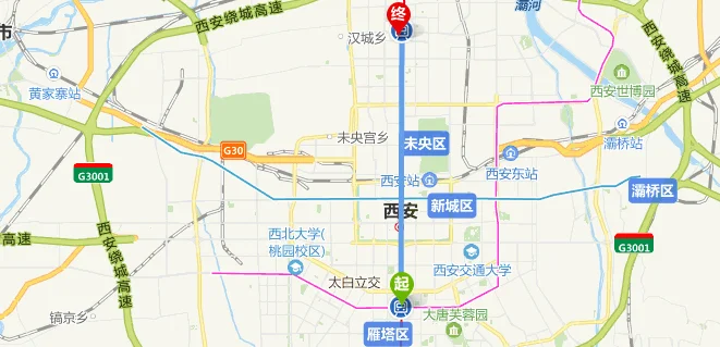西安万寿路地铁口到长安区复兴路怎么走（西安万寿路到熙地港地铁）