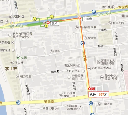 地铁4号线三元坊下到苏州会议中心几号口出来（苏州国际会议会议地铁线路图）2