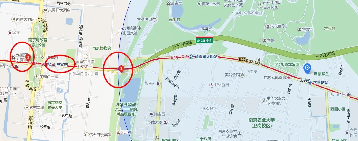 请问南京市下马坊地铁站1号出口2号出口3号出口4号出口分别到达哪些地方谢谢（下马坊地铁站出口）3