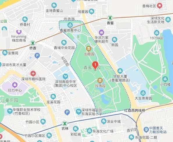 深圳 香蜜湖地铁站 各个出口对应的具体位置（香蜜湖公园是地铁哪个出口）