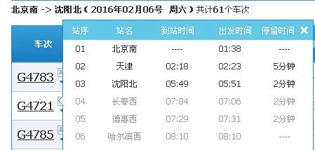沈阳北到北京南的高铁218次到北京的时间是几点(北京南站到沈阳北高铁)2