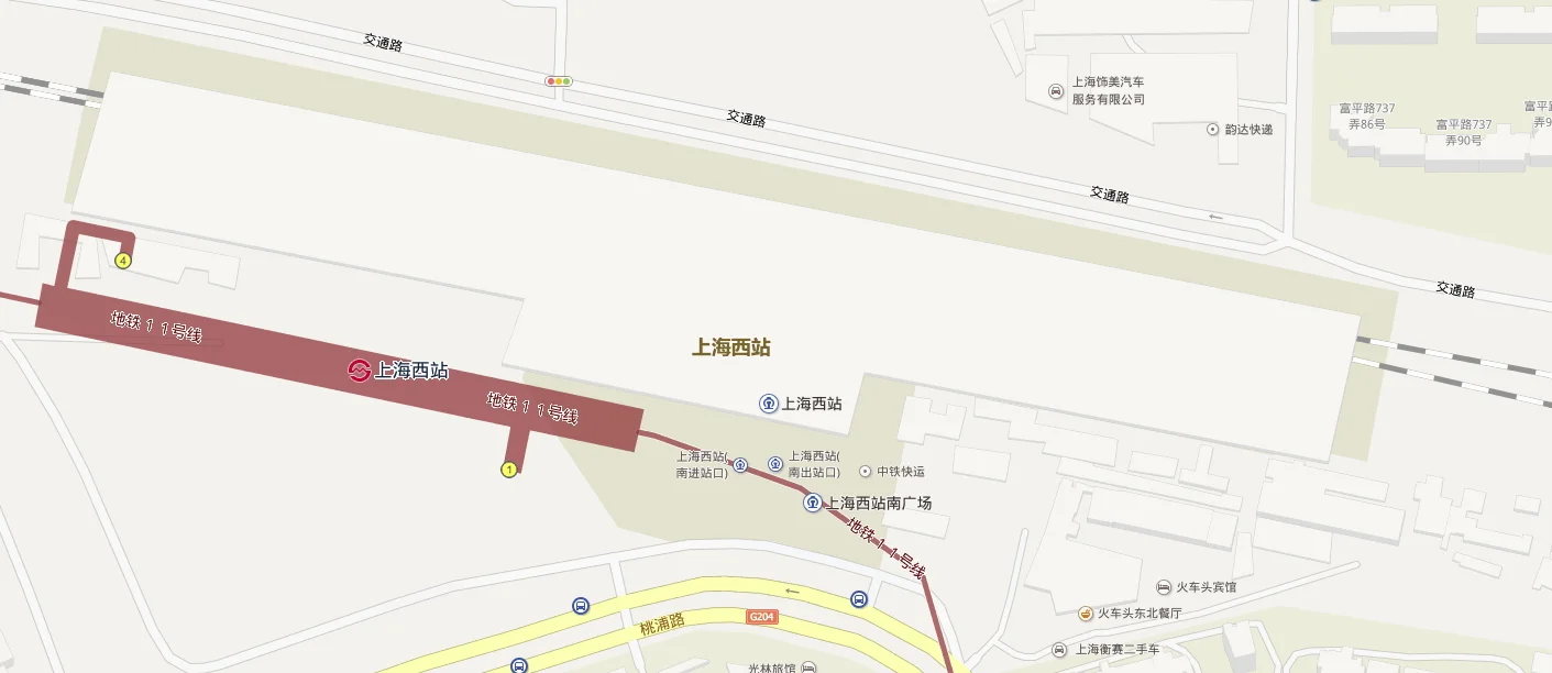 上海站到上海西站地铁怎么走（火车上海西站离地铁站）