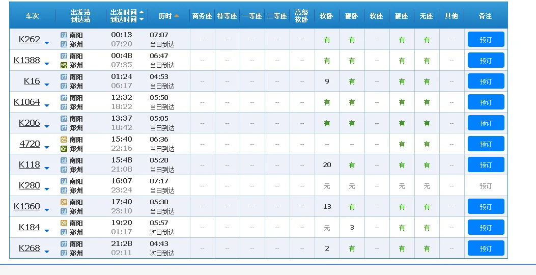 南阳到郑州的高铁有几班（南阳到郑州高铁）3