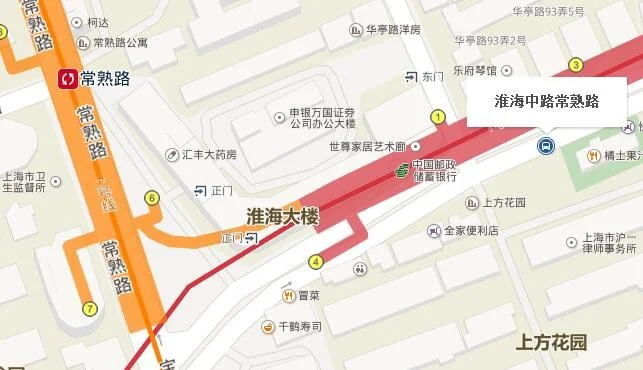 上海地铁1号线常熟路站从哪个出口出来通向7号线的入口（上海地铁7号线常熟路几号出口可以到五原路）2