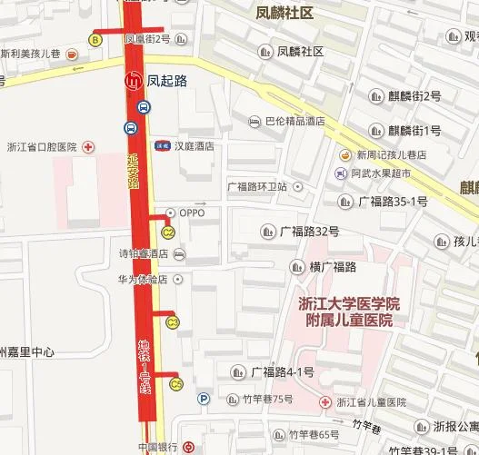 杭州东站到儿保坐地铁几号线(湖滨儿保地铁站)1