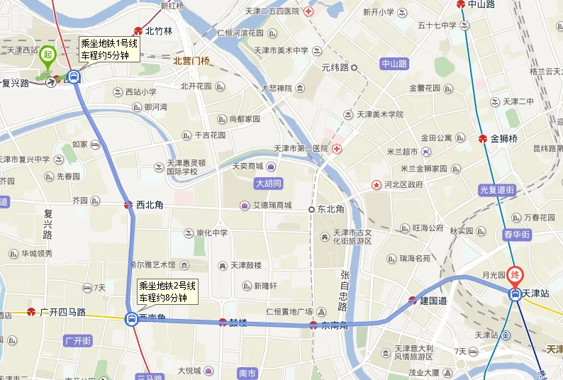 天津西站到天津站怎么坐地铁(天津西站到天环地铁)