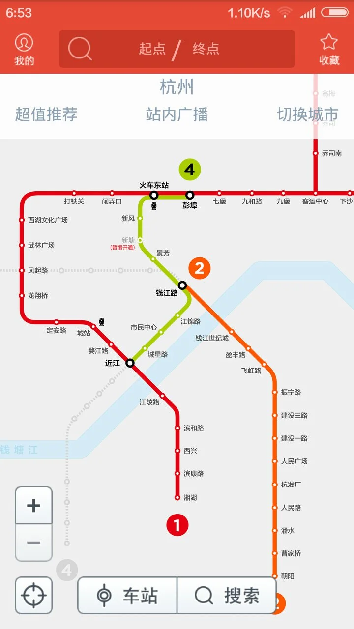 杭州地铁一号线与二号线哪里换乘（杭州地铁一号二号换乘）