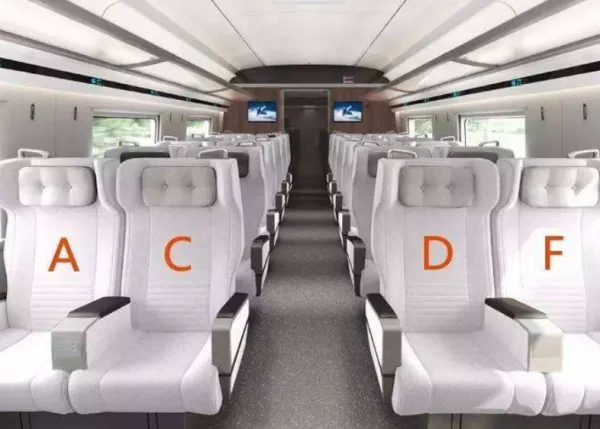 高铁座位abcd是如何排列的（高铁abc）5